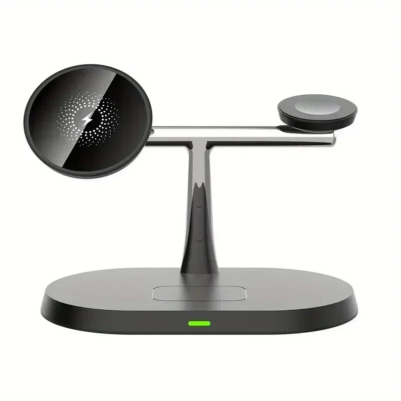 Magnetic Fast Wireless Charger Station for iPhone, Smartwatch & AirPods